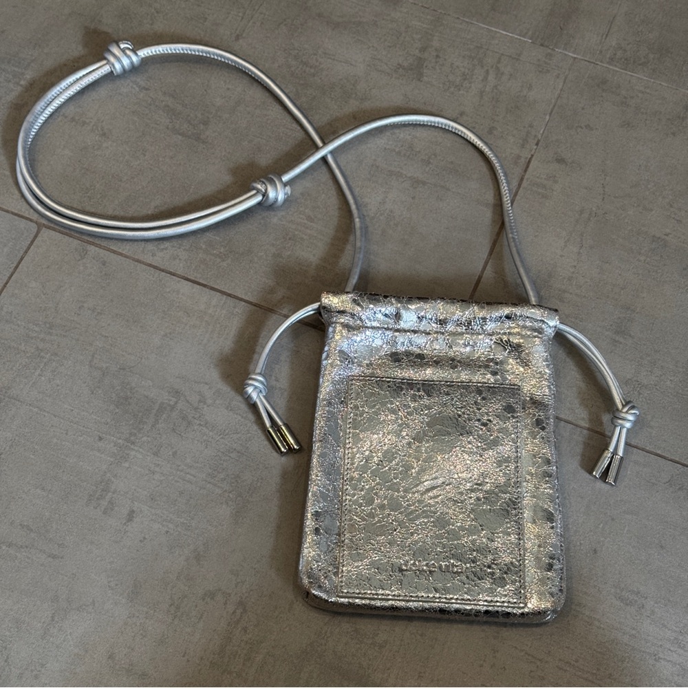 Dolce Vita | crinkle silver purse